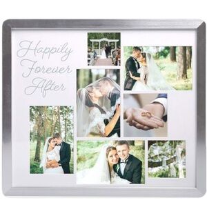 🆕- Kate & Milo Happily Forever After Collage Picture Wedding Keepsake Frame
